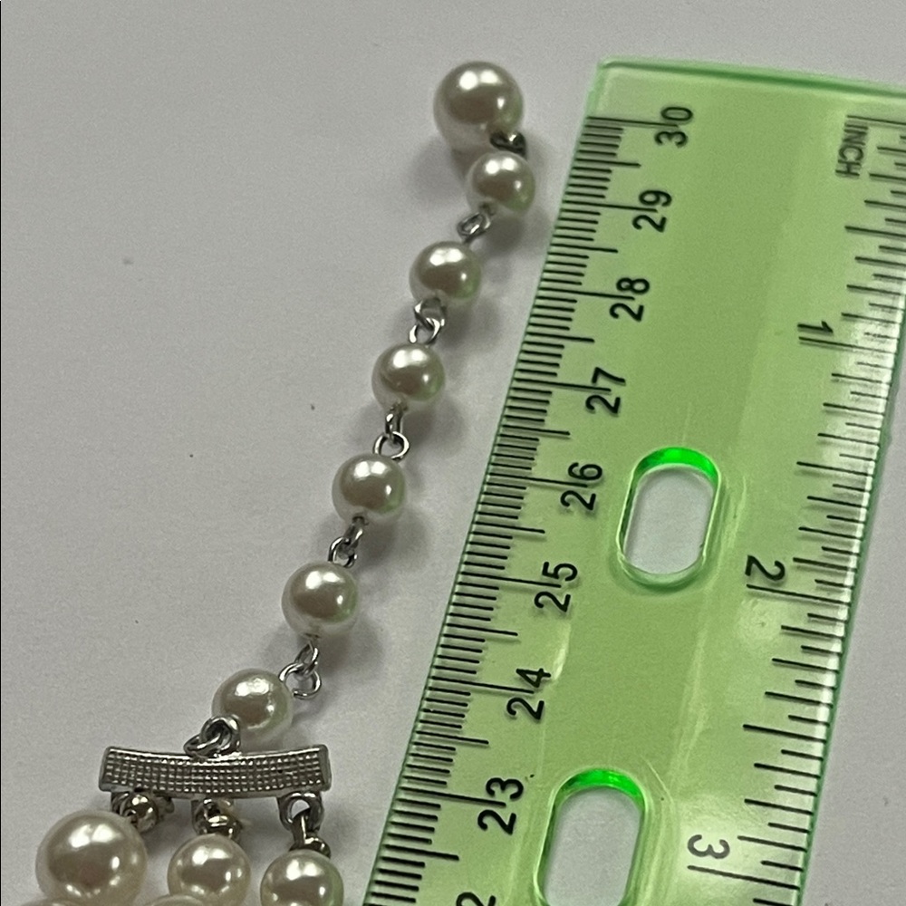 Classic Ivory Multi-Strand Pearl Necklace - Picture 7 of 8